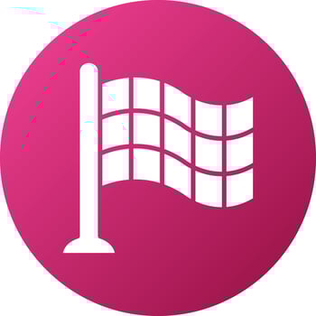 Checkered Flags Icon Style vector