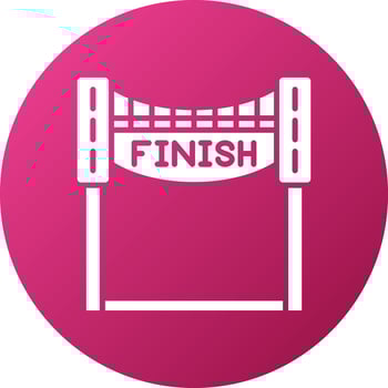 Finish Line Icon Style vector