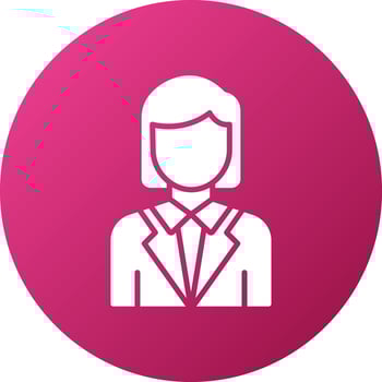 Director Female Icon Style vector