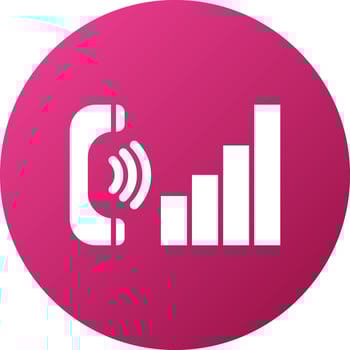 Call Analytics Icon Style vector