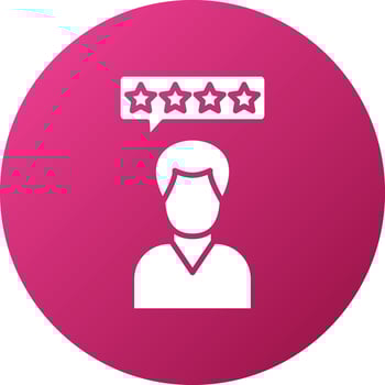 Reviews Icon Style vector