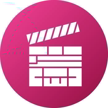 Clapperboard Icon Style vector