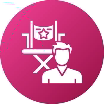 Director Male Icon Style vector