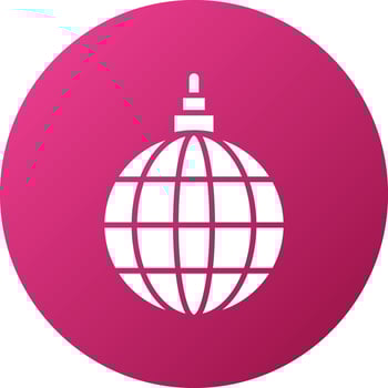 Disco Ball Icon Style vector