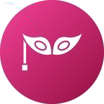 Party Mask Icon Style vector