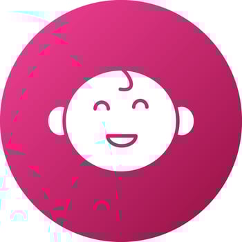 Baby Smile Icon Style vector