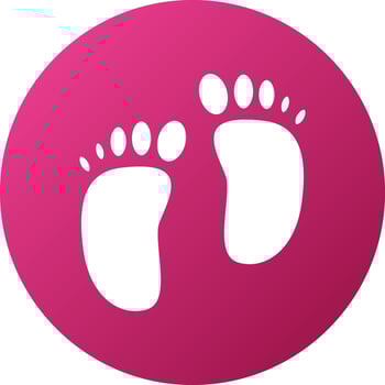Footprint Icon Style vector