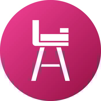 High Chair Icon Style vector