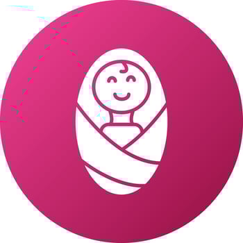 Newborn Baby Icon Style vector