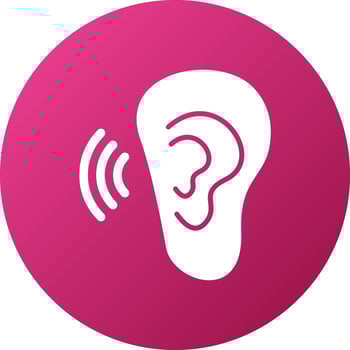 Listening Icon Style vector