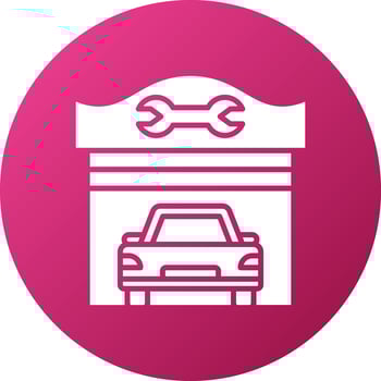 Car Repair Shop Icon Style vector