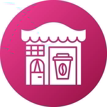 Coffee Shop Icon Style vector