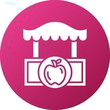 Fruits Shop Icon Style vector