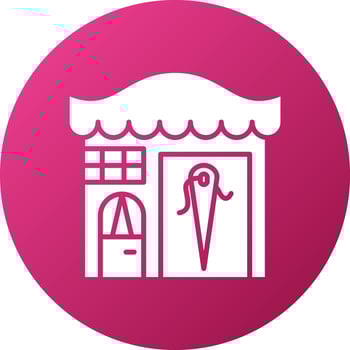 Tailor Shop Icon Style vector