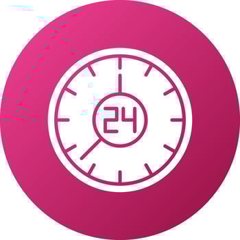 Non Stop Working Icon Style vector