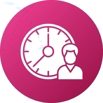 Working Hours Icon Style vector