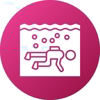 Drift Diving Icon Style vector
