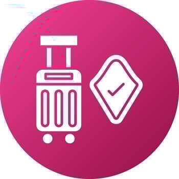 Travel Insurance Icon Style vector