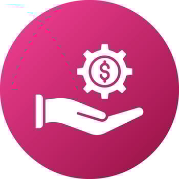 Business Settings Icon Style vector