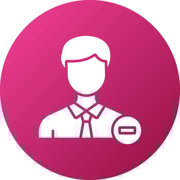 Delete User Icon Style vector