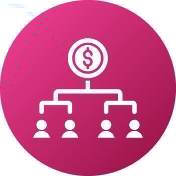 Income Distribution Icon Style vector