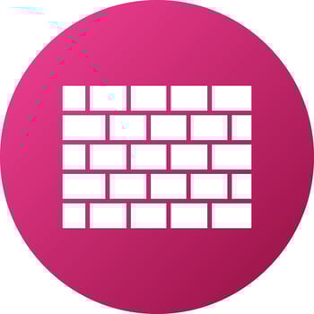 Brick Wall Icon Style vector