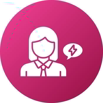 Activist Female Icon Style vector