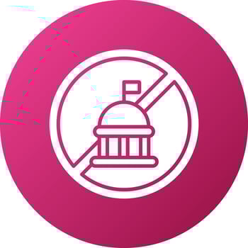 Anti Government Icon Style vector