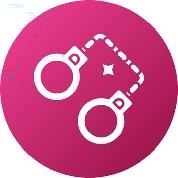 Handcuffs Icon Style vector