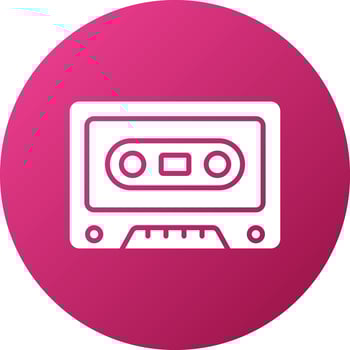 Cassette Icon Style vector