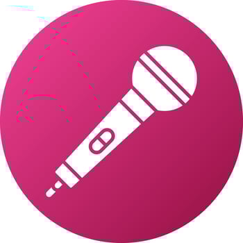 Microphone Icon Style vector