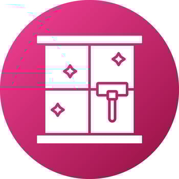 Window Cleaning Icon Style vector