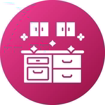 Kitchen Cleaning Icon Style vector