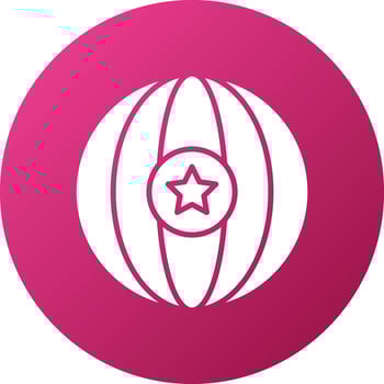 Circus Ball Icon Style vector