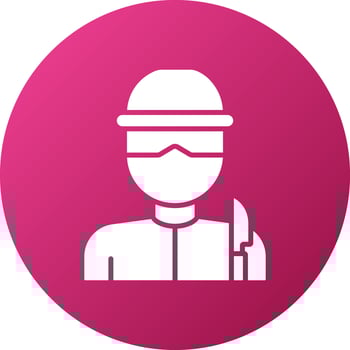 Knife Thrower Icon Style vector