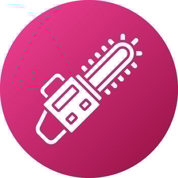 Chainsaw Icon Style vector