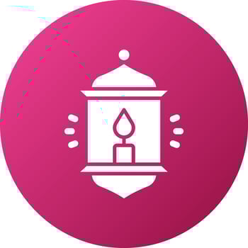 Camping Lamp Icon Style vector