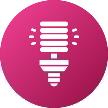 Fluorescent Lamp Icon Style vector