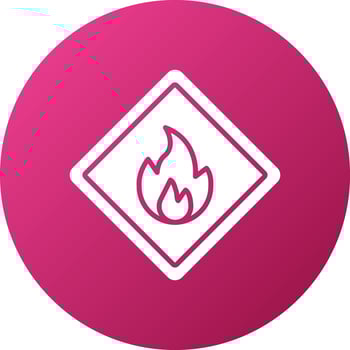 Fire Hazard Icon Style vector