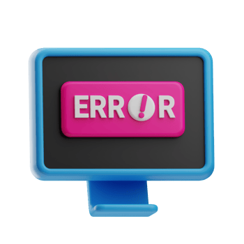 UI Icon, Error Message, 3D Rendering png