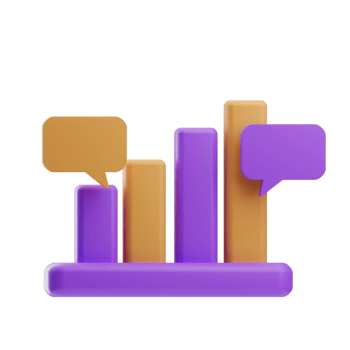 Mobile Banking statistic 3D Illustration png