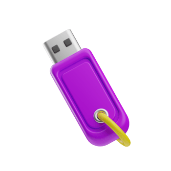 Technology, flashdisk or usb modern, 3d illustration icon png