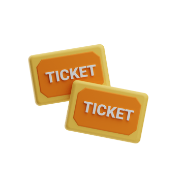 Travel, ticket, 3D Icon Illustration png