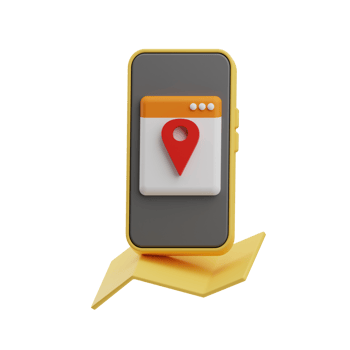 Travel, phone gps, 3D Icon Illustration png