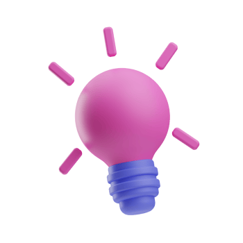 3D Illustration Website UI Kit light bulb png