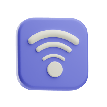 3D Illustration Website UI Kit wifi png