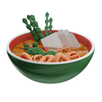 Asian Food Al Tang 3D Illustration png