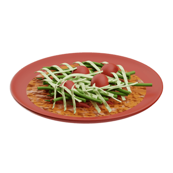 Asian Food Som Tam 3D Illustration png