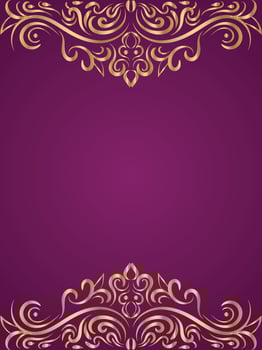 modern and luxury floral ornamental background for invitation and other work. vector