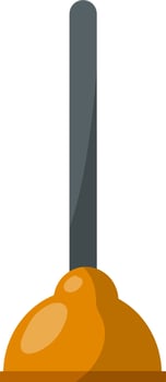 Red Plunger. Plumber tool. Drain cleaner vector